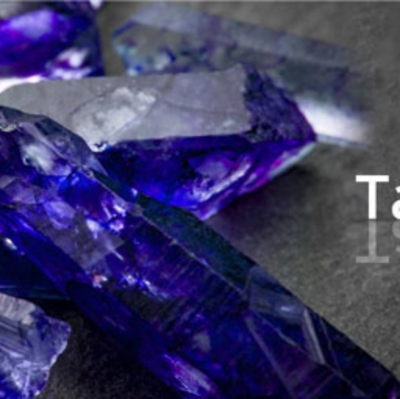 Tanzanite Natural White Zircon Halo Pendant Platinum over .925 Silver - Picture 4 of 16